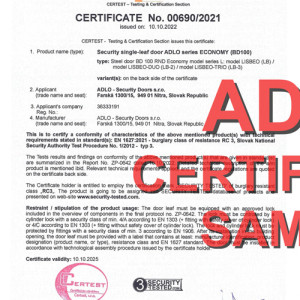 ADLO Security doors - ECONOMY category, RC3