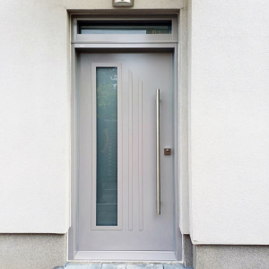 ADLO - Thermohaust�r TEDUO, Verglasung P370, Oberlicht, Oberfl�che N42SME, T�rgriff rund 1200