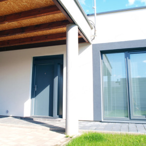 ADLO - Sicherheitstr TESIM mit Fixteilen, Oberflche der Tr und der Trzarge RAL 7011 matt