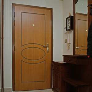 ADLO - Sicherheitstr Zenex, Trendesign profiliert F-153, Troberflche Furnier EICHE, Holzdekor Trzarge Rustica