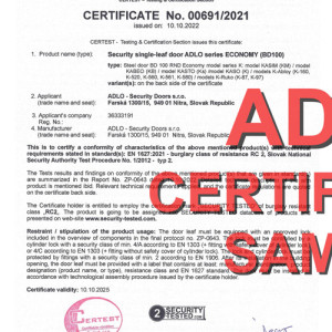 ADLO Security doors - ECONOMY category, RC