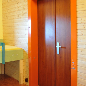 ADLO - Doppelflgel-Sicherheitstr ADUO, 90x90cm, Brandschutzausfhrung, Oberflche Kirsche Siena