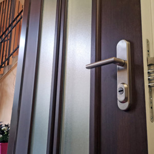 ADLO - Thermo-Au�enraumt�r Tesim, zweifarbig, verglast PS372, Panzerglas Grepi