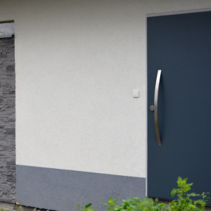 ADLO - Sicherheitstr TEDUO, Thermotr fr den Auenbereich + Zarge, Oberflche Color, atypischer Trgriff