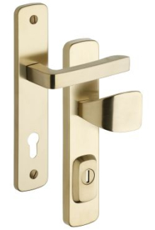 Schutzbeschlag Rostex R1, Astra, Edelstahl Titan matt, Drcker - Quadratischer Drcker