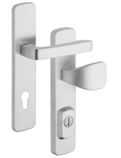 Schutzbeschlag Rostex RX1 Astra RC3, Edelstahl matt, Drcker  Quadratischer Griff