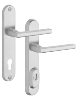 Schutzbeschlag Rostex R4, Rund, Edelstahl matt, Brit, Drcker - Drcker