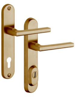 Schutzbeschlag Rostex R4, Rund, Edelstahl Titan matt, Brit, Drcker - Drcker