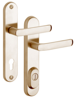 Schutzbeschlag Rostex R4, Rund, Edelstahl Titan matt, Baryt, Drcker - Drcker