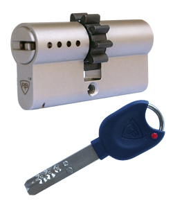 RB Locxis ADLO Sicherheitszylinder, mit Widerhaken, 66mm/31x35, 5 Schlssel.