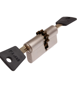 Sicherheitszylinder Resist RF7, mit Widerhaken, 80mm/40x40 Not, 5 Schlssel.