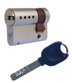 Sicherheitshalbzylinder RB Locxis ADLO, Zoll, 54,5mm/45x9,5, 5 Schlssel  Auf Bestellung