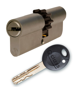 Resist Qclass Sicherheitszylinder, mit Widerhaken, 80mm/35xT45 Olive, 5 Schlssel.