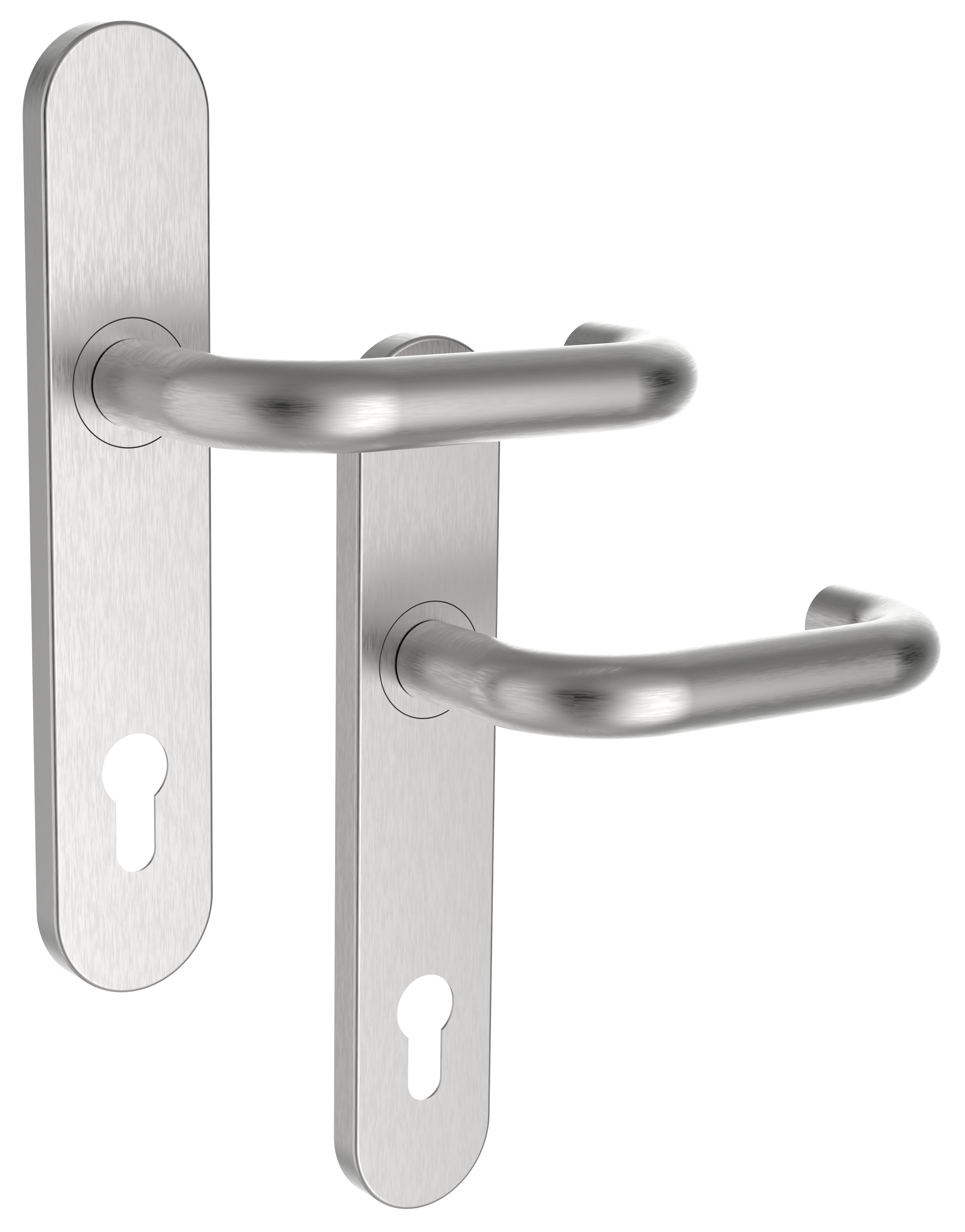 Beschl�ge Rostex Perun Obl� RC-N/A, Edelstahl matt, T�rgriff - T�rgriff [38 mm-60 mm]